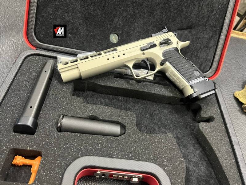 TANFOGLIO MOD. GOLD MATCH INOX CAL. 38 SUPER AUTO CANNA 6 POLLICI COMPENSATA