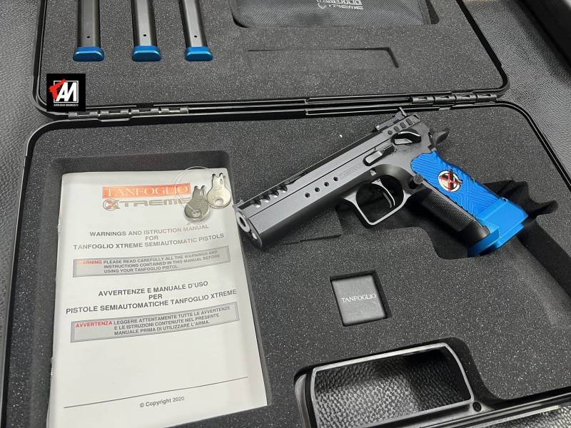 TANFOGLIO MOD. LIMITED CUSTOM EXTREME CAL. 9X21 CON DOT. SERIE