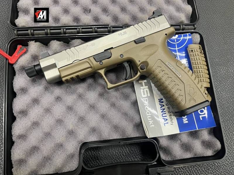 HS PRODUKT MOD. XDM-9 DESERT 4,5 POLLICI 17 COLPI MIRE NOVAK CANNA FILETTATA