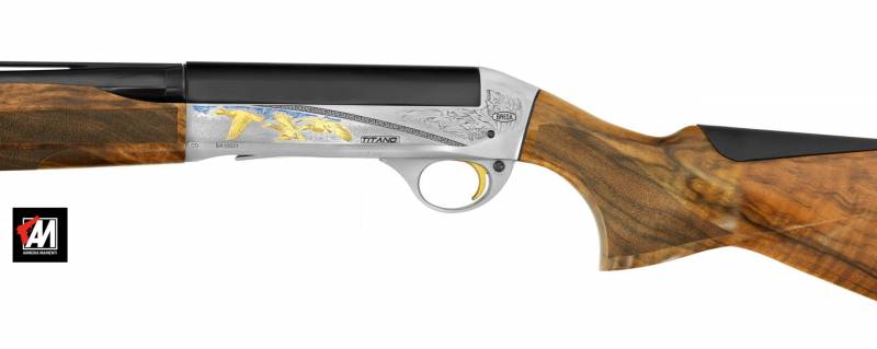 BREDA MOD. TITANO DE LUXE CAL. 12 CANNA CM. 66 STROZZ. INTERNI MAGNUM ACCIAIO · foto 1 di 1