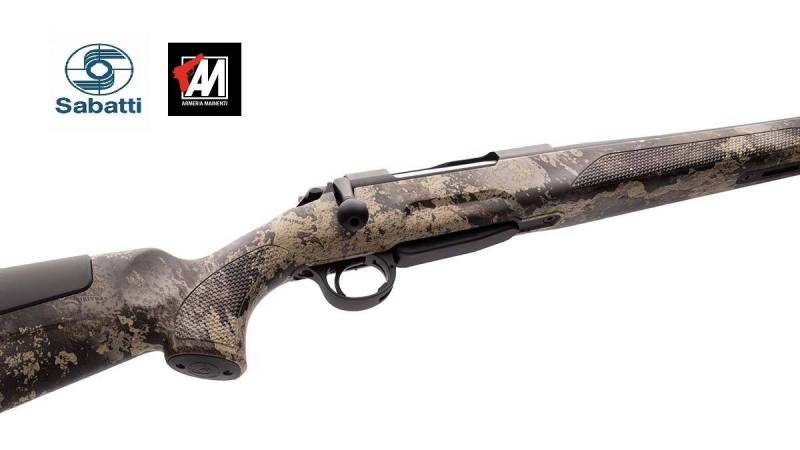 SABATTI MOD. LYRA NYLON CAMO CAL. 308 WIN CANNA CM. 61 VOL. 16 MM FILETTATA · foto 1 di 1