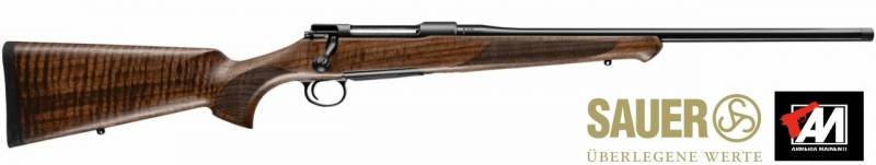 SAUER MOD. 100 CLASSIC WOOD CAL. 30-06 CANNA CM. 56 CANNA VARMINT SEMIPESANTE VOL. 17 MM CON FILETTO 15x1 · foto 1 di 1