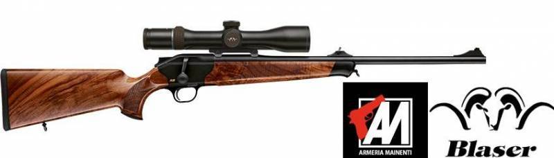 BLASER MOD. R8 STANDARD WOOD CAL.7X64 CANNA CM. 58 CON MIRE - FILETTO IN VOLATA PROFILO TONDO 15X1 · foto 1 di 1
