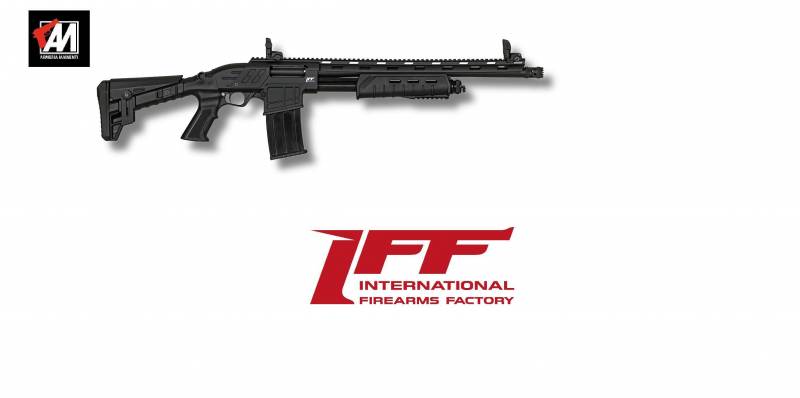 IFF INTERNATIONAL FIREARMS FACTORY MOD. PA-MF BLACK CAL.12 POMPA CHIUSURA ASSISTITA · foto 1 di 1