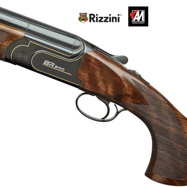 RIZZINI MOD. BR240 SPORTING CAL.12 CANNE CM. 76 STROZZ. INTERNI CALCIO REGOLABILE · foto 1 di 1