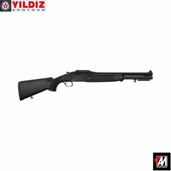 YILDIZ MOD. SPZ S TACTICAL CAL. 12 BASCULA NERA - CALCIO SINTETICO CM.51 SLUG · foto 1 di 1