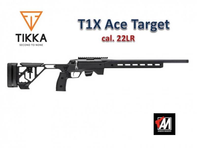 TIKKA T3X ACE TARGET CAL.22 L.R.CANNA CM. 51 VOLATA 18 MM FILETTATA · foto 1 di 1