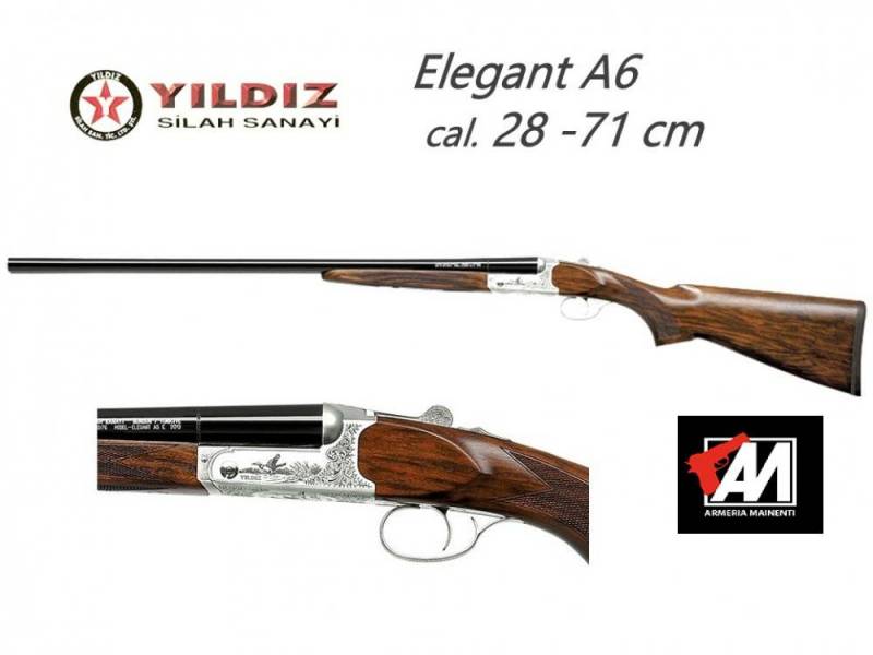 YILDIZ DOPPIETTA CAL.28 MOD. ELEGANT A6 - 71 CM. STROZZ. INTERNI BASCULA LEGA LEGGERA ACCIAIO · foto 1 di 1