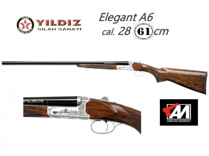 YILDIZ DOPPIETTA CAL.28 MOD. ELEGANT A6 - 61 CM. STROZZ. INTERNI BASCULA LEGA LEGGERA ACCIAIO · foto 1 di 1