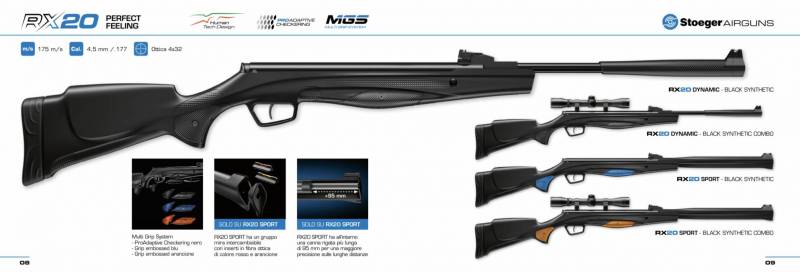 STOEGER Airguns Carabina RX20 Dynamic Black Synthetic Cal. 4,5 LIBERA VENDITA · foto 1 di 1