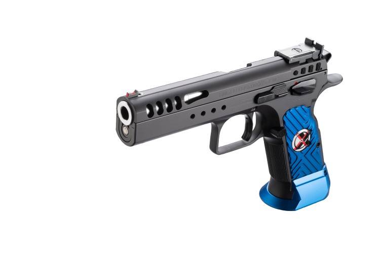 TANFOGLIO MOD. LIMITED CUSTOM XTREME BLUED CAL. 9X19 · foto 1 di 1