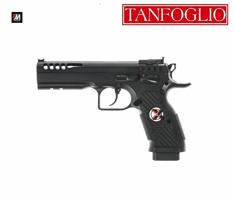 TANFOGLIO MOD. MASTER EXTREME CHERAKOTE BLACK FUSTO -K- OPTIC READY CAL. 9X19 S.A. 3 CARICATORI · foto 1 di 1