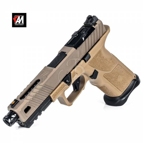 ZEV TECH MOD. OZ9 ELITE STD 9 LUGER FDE FTO FILETTATA RED DOT · foto 1 di 1