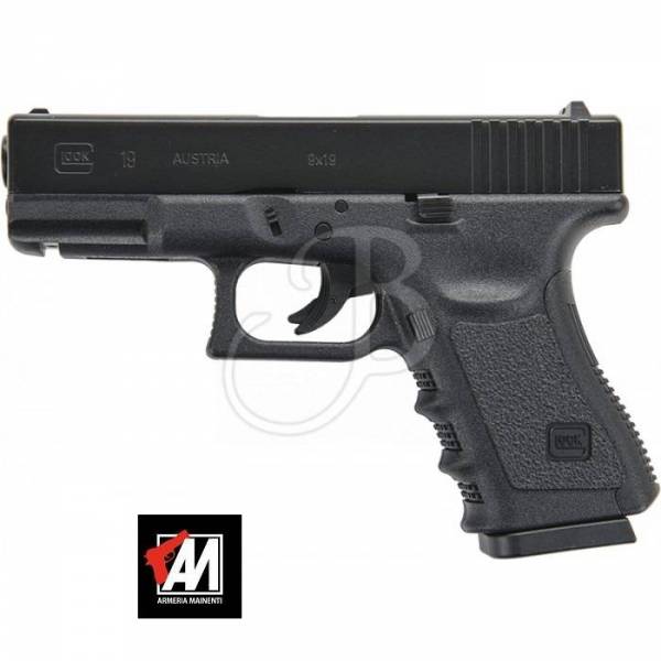 GLOCK MOD. 19 NERO/BLACK CAL. 4,5 LIBERA VENDITA MAGGIORENNI SPARA PALLINI BB SFERICI · foto 1 di 1